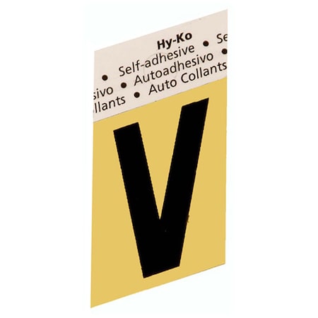 Hy-Ko 1.5 In Gold Aluminum Letter W, 10PK B00278